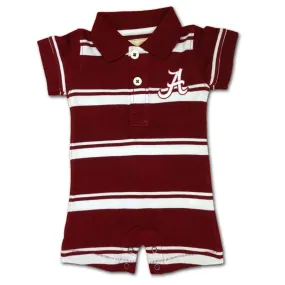 Alabama Golf Shirt Style Romper (0-3 Months Only)