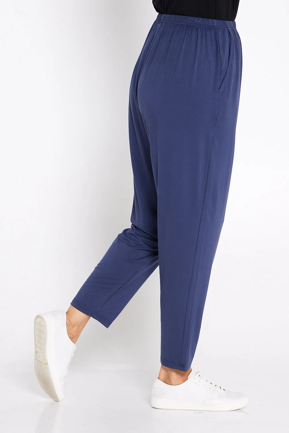 Amalie Bamboo Pants - Navy