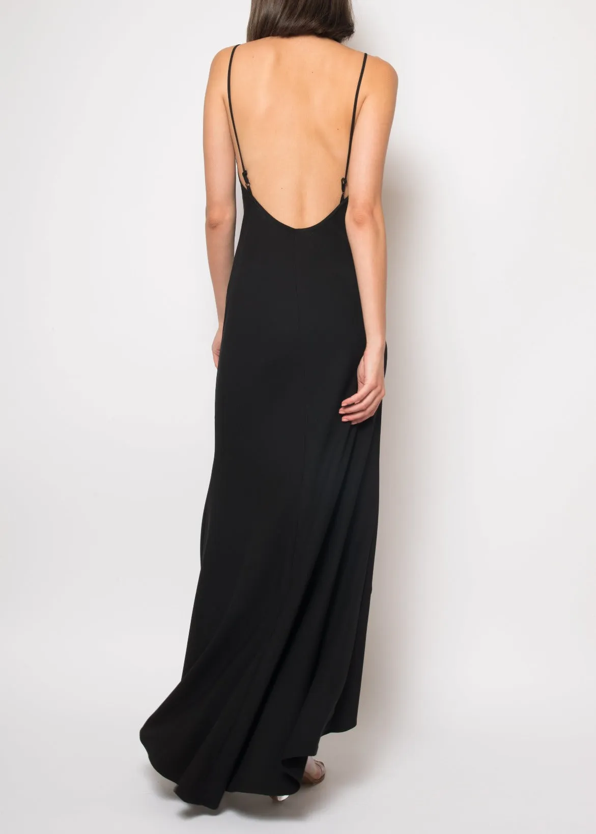 Angie Black Maxi Slip Dress