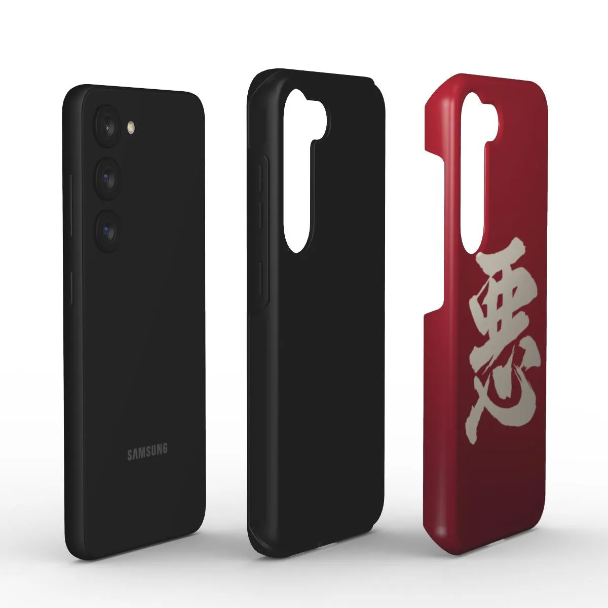 Armor King "悪"(Aku) Equil Tough Phone Case - Crimson (EU)