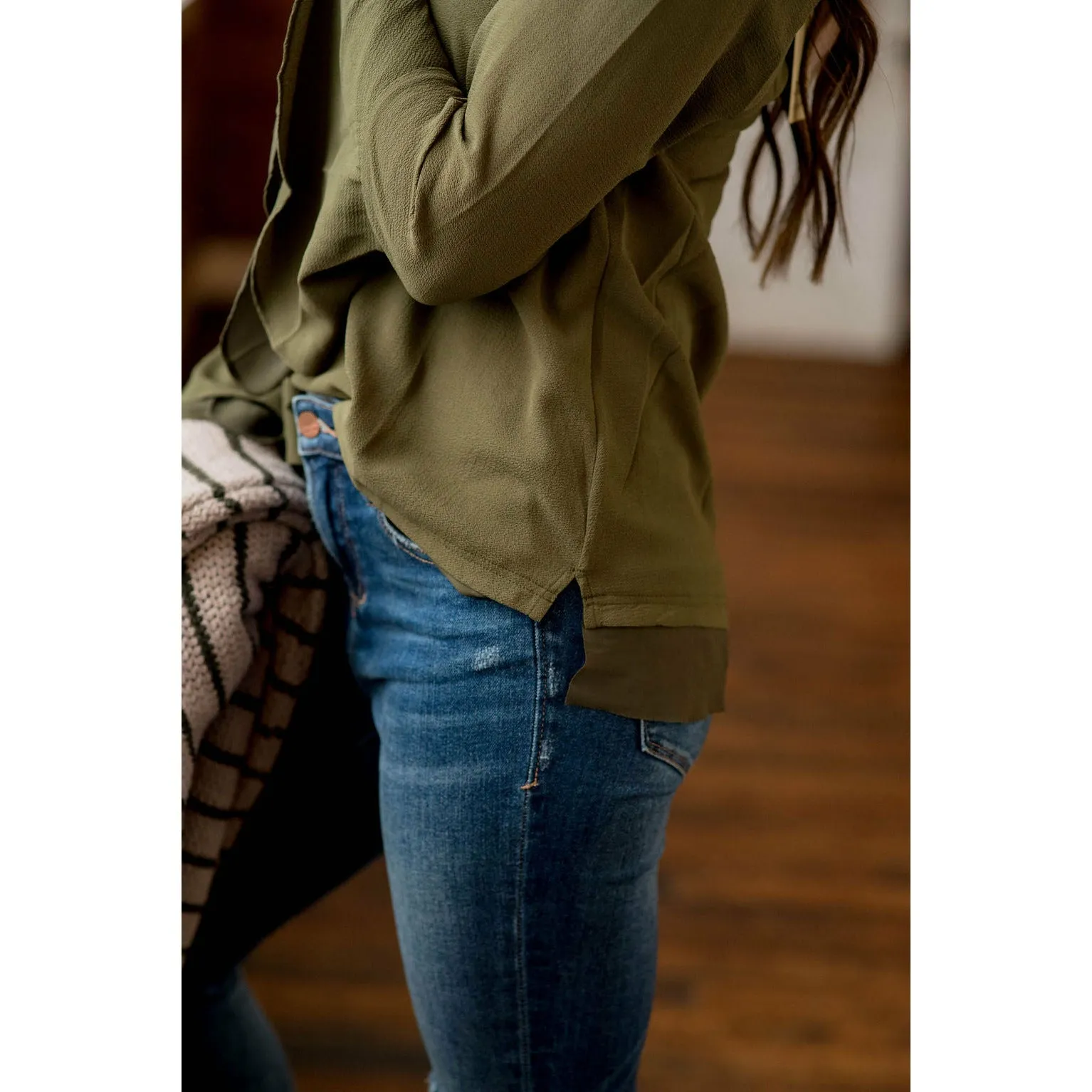 Basic Bell Sleeve Blouse