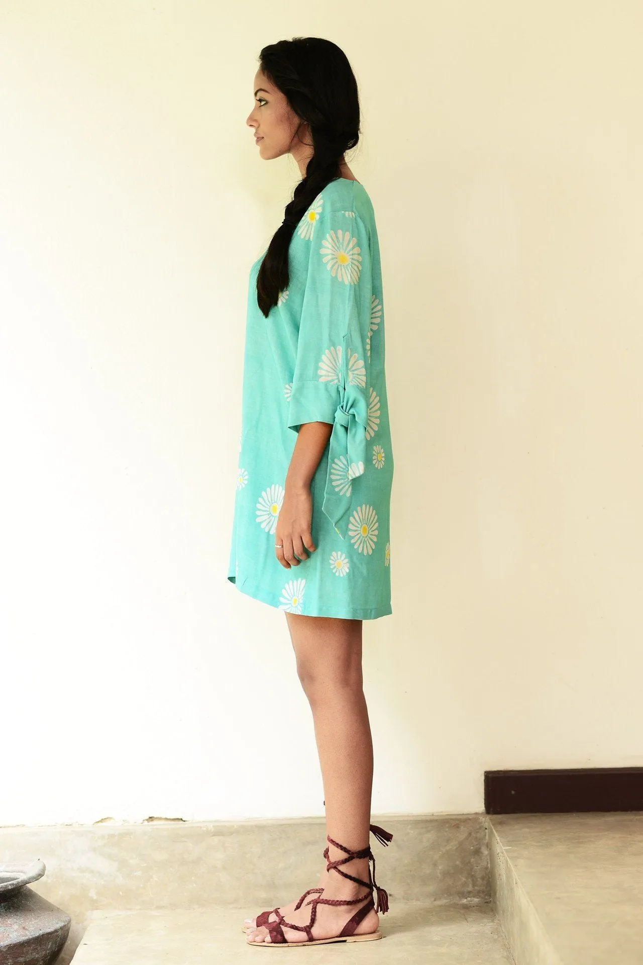 Batik Printed Floral Dress