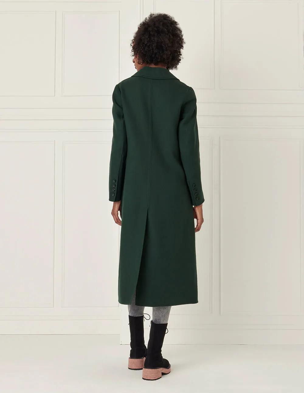 BORA AKSU Double-Breasted Woolen Coat With Lapel Collar