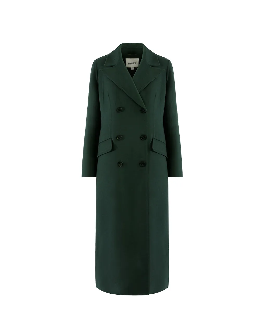 BORA AKSU Double-Breasted Woolen Coat With Lapel Collar