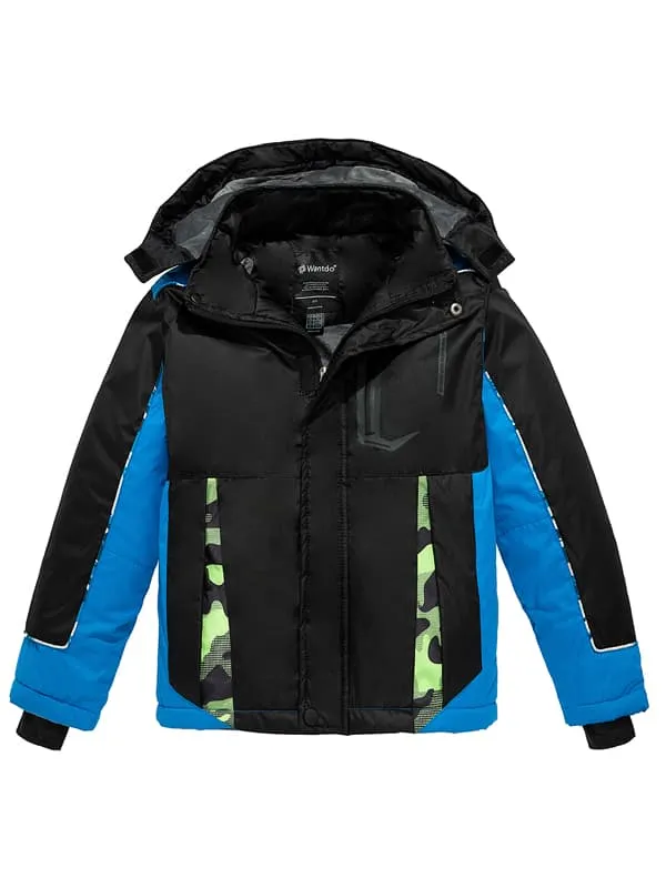 Boys Waterproof Ski Jacket Fleece Kids Winter Coat