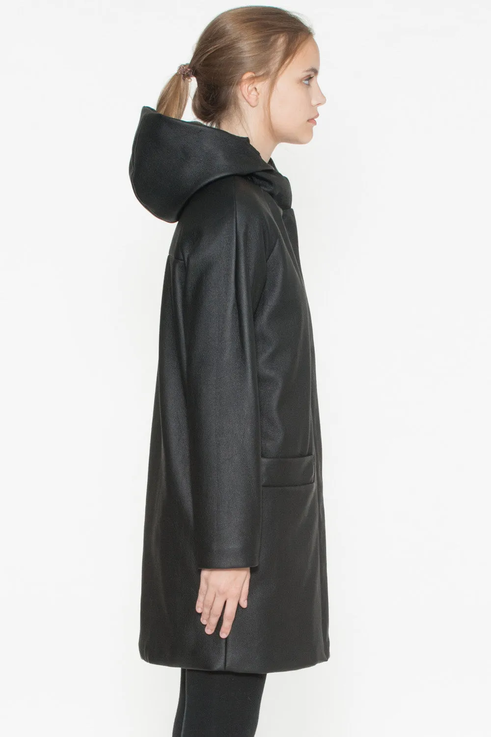 Defect | Paden Vegan Leather Coat | M