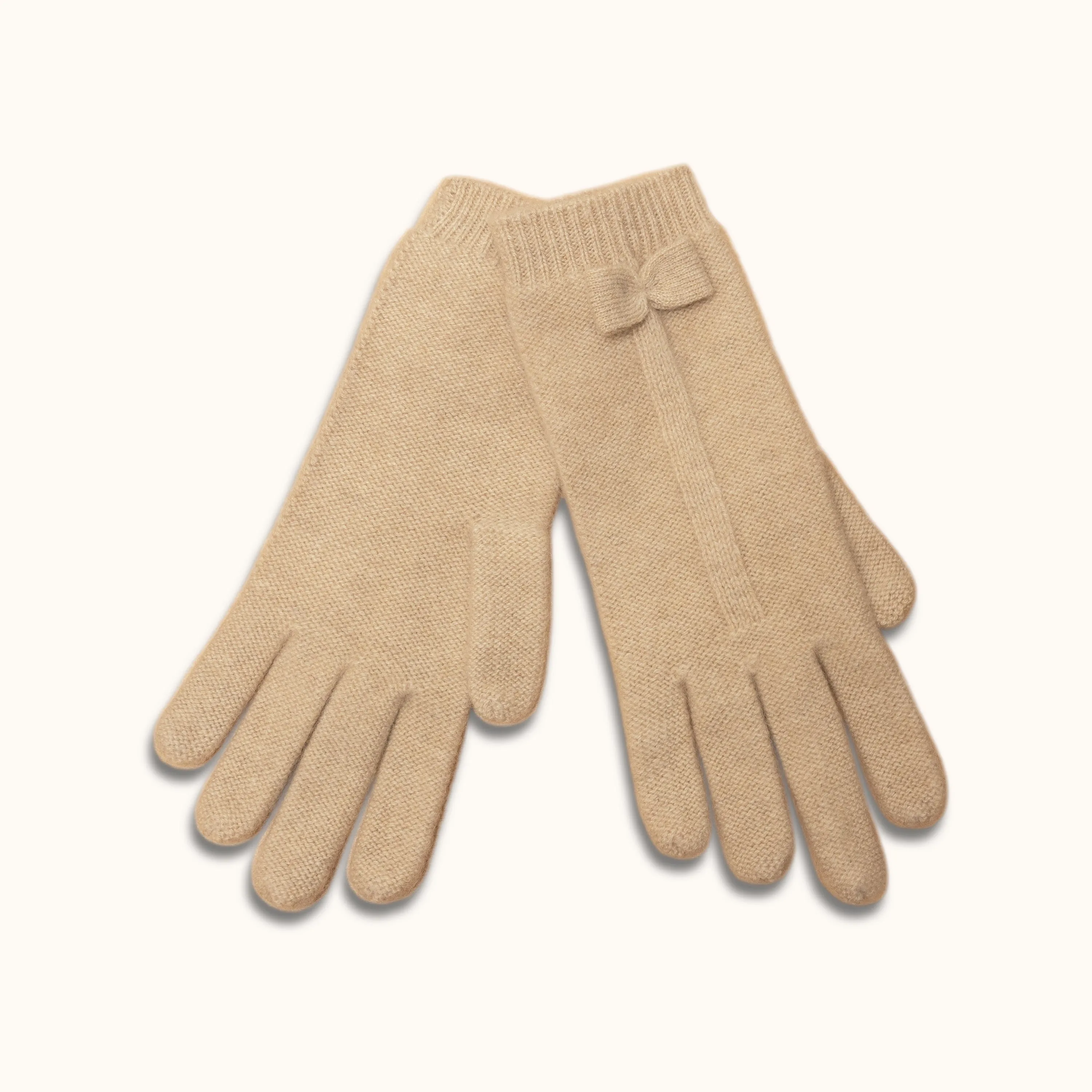 DOVIANA Luxe 100% Cashmere Bow Gloves