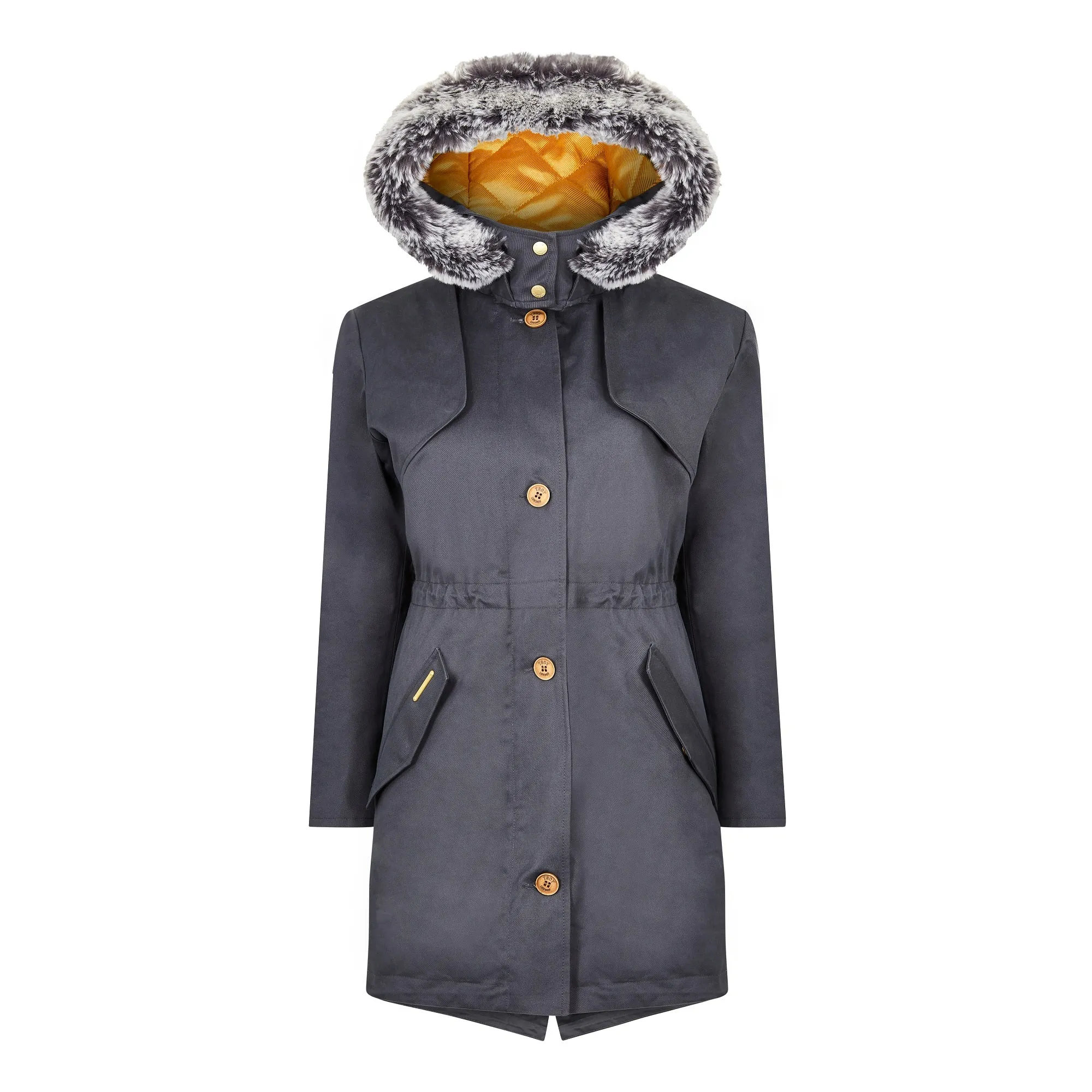 Fairweather Parka in Blue - Faux