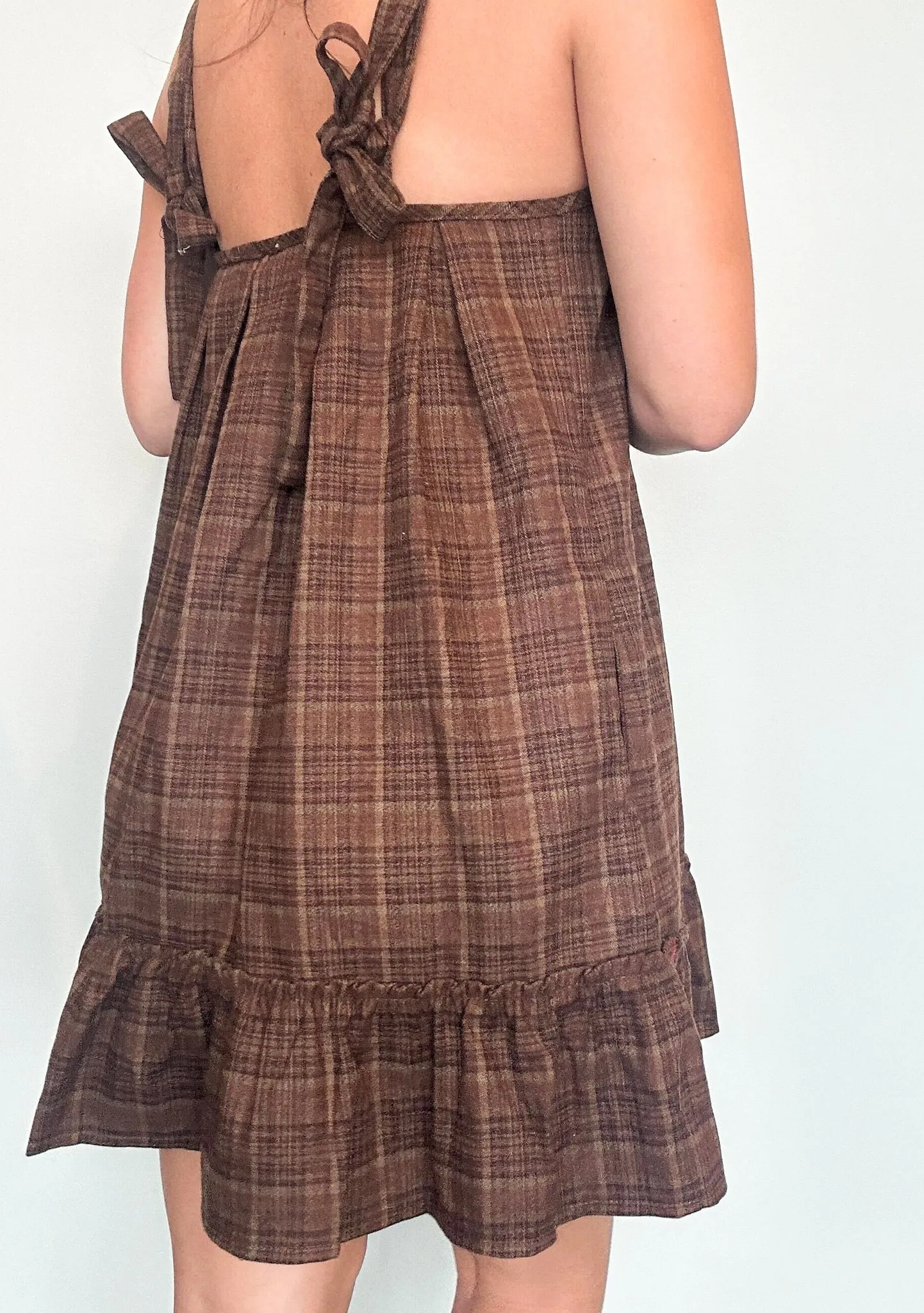 Fall Breeze Plaid Dress