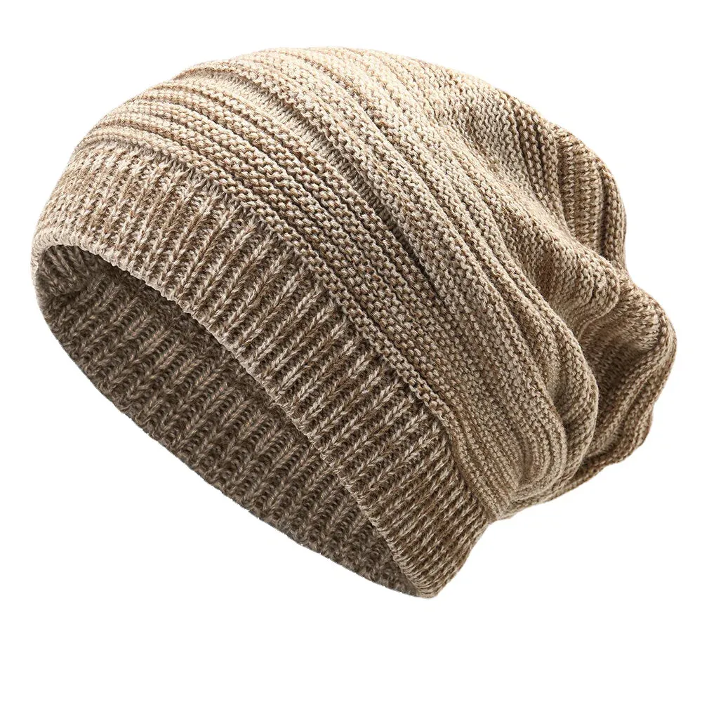 Fashion Winter Warm Knit Hat Outdoor Plus Size Plus Velvet Earmuffs Beanie Cap for Men Women