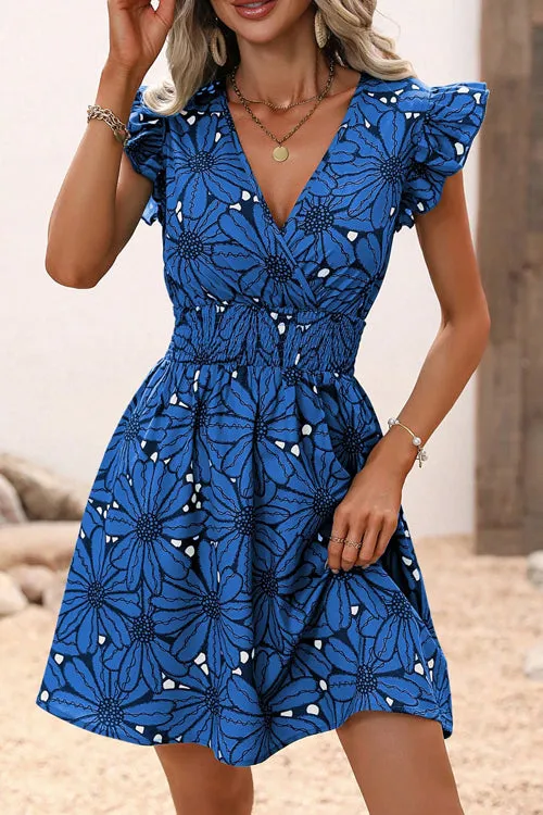 Feeling Like Love Printed Flare Mini Dress - 5 Colors