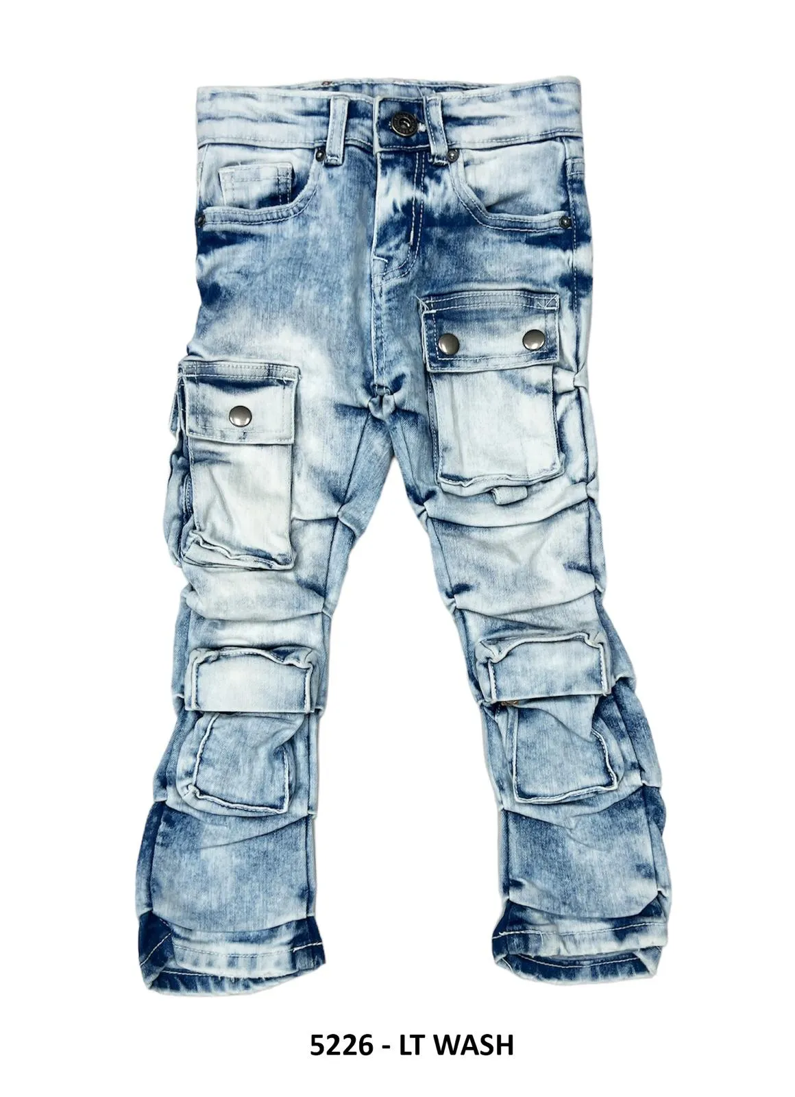 Focus Kids Cargo Distressed Stacked Multi Colors