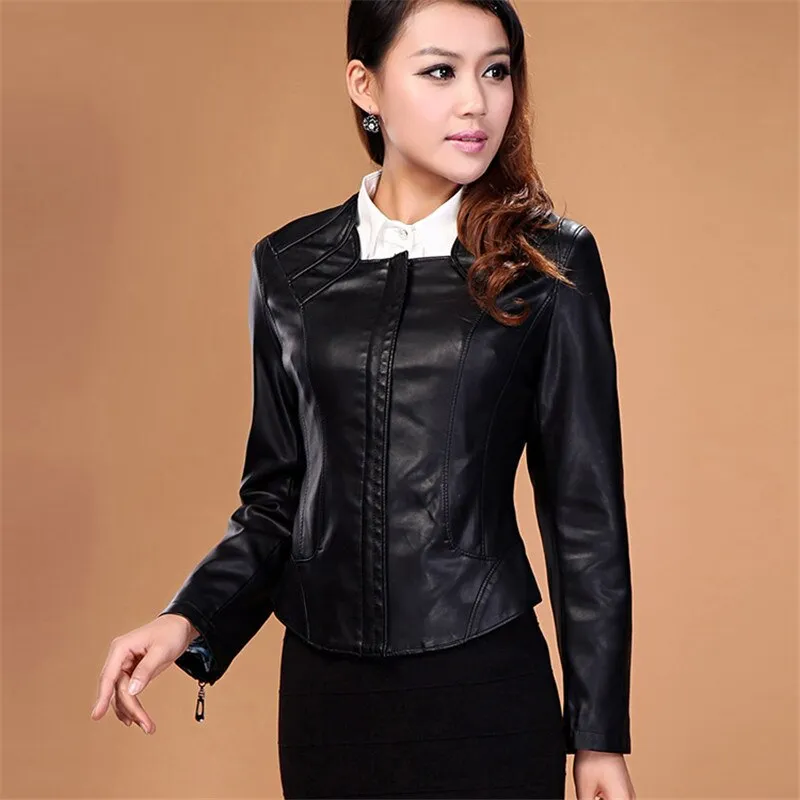 Genuine Sheep Leather Jacket Spring Blazer Top Grade Lamb Leather Coat