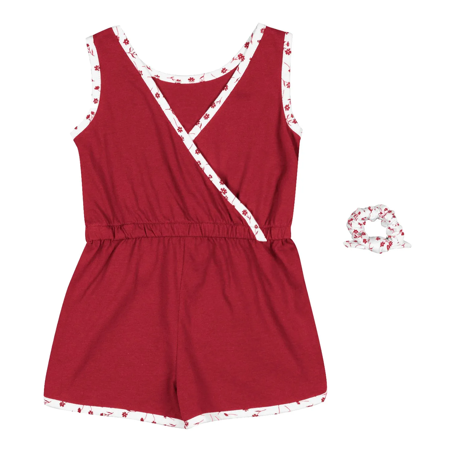 Girls Indiana Hoosiers Scoops Ahoy Crimson Romper