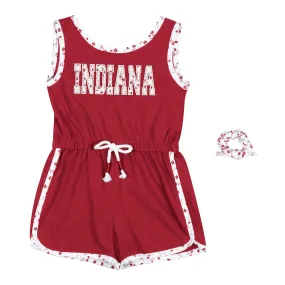 Girls Indiana Hoosiers Scoops Ahoy Crimson Romper