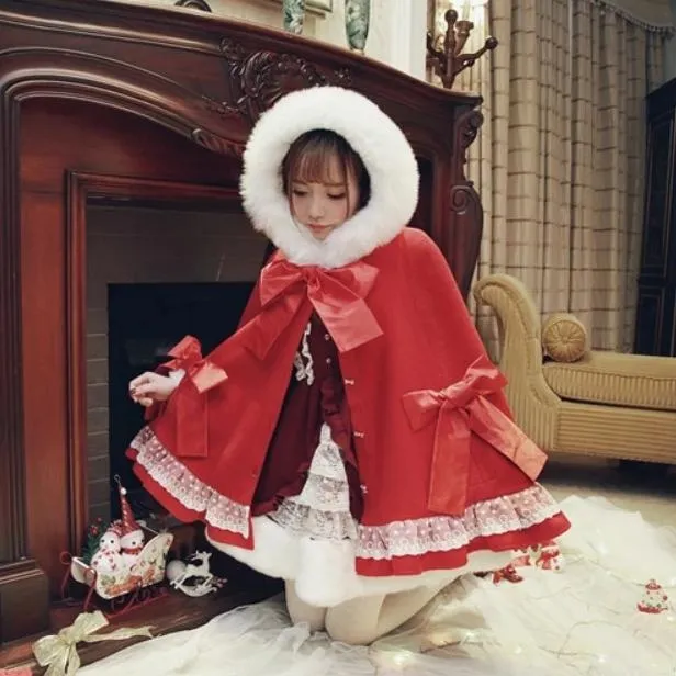 Holiday Lolita Poncho Coat