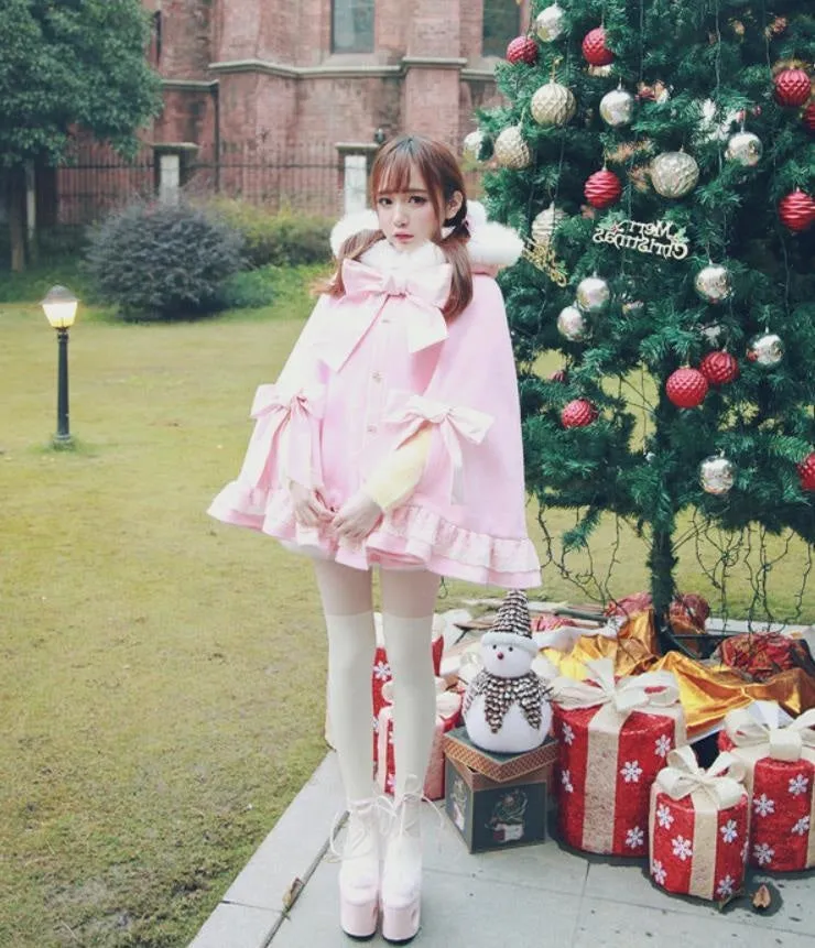 Holiday Lolita Poncho Coat