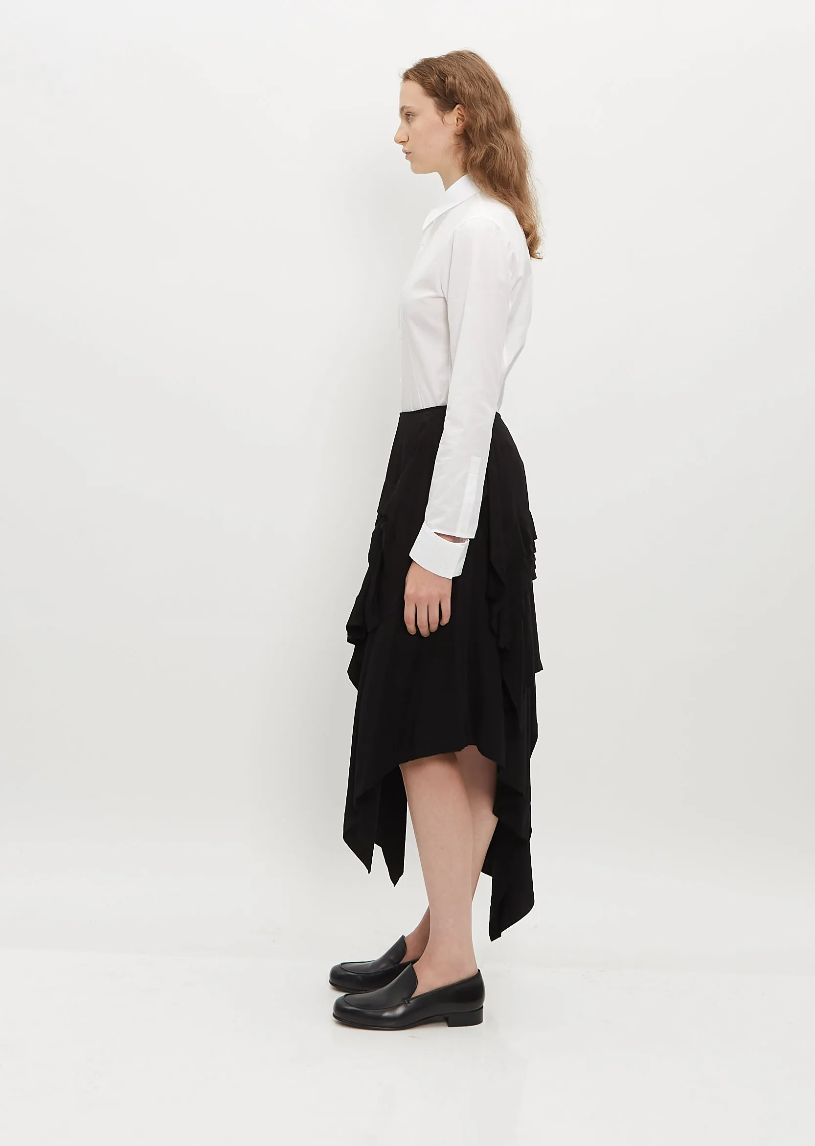 Horizontal Pintuck Skirt