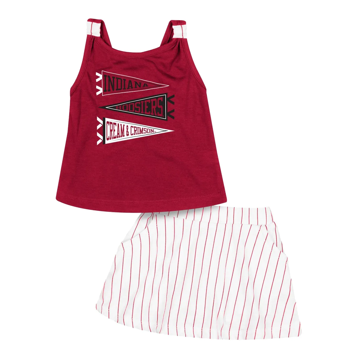 Infant Indiana Hoosiers Harrington Crimson Tank & Skort Set