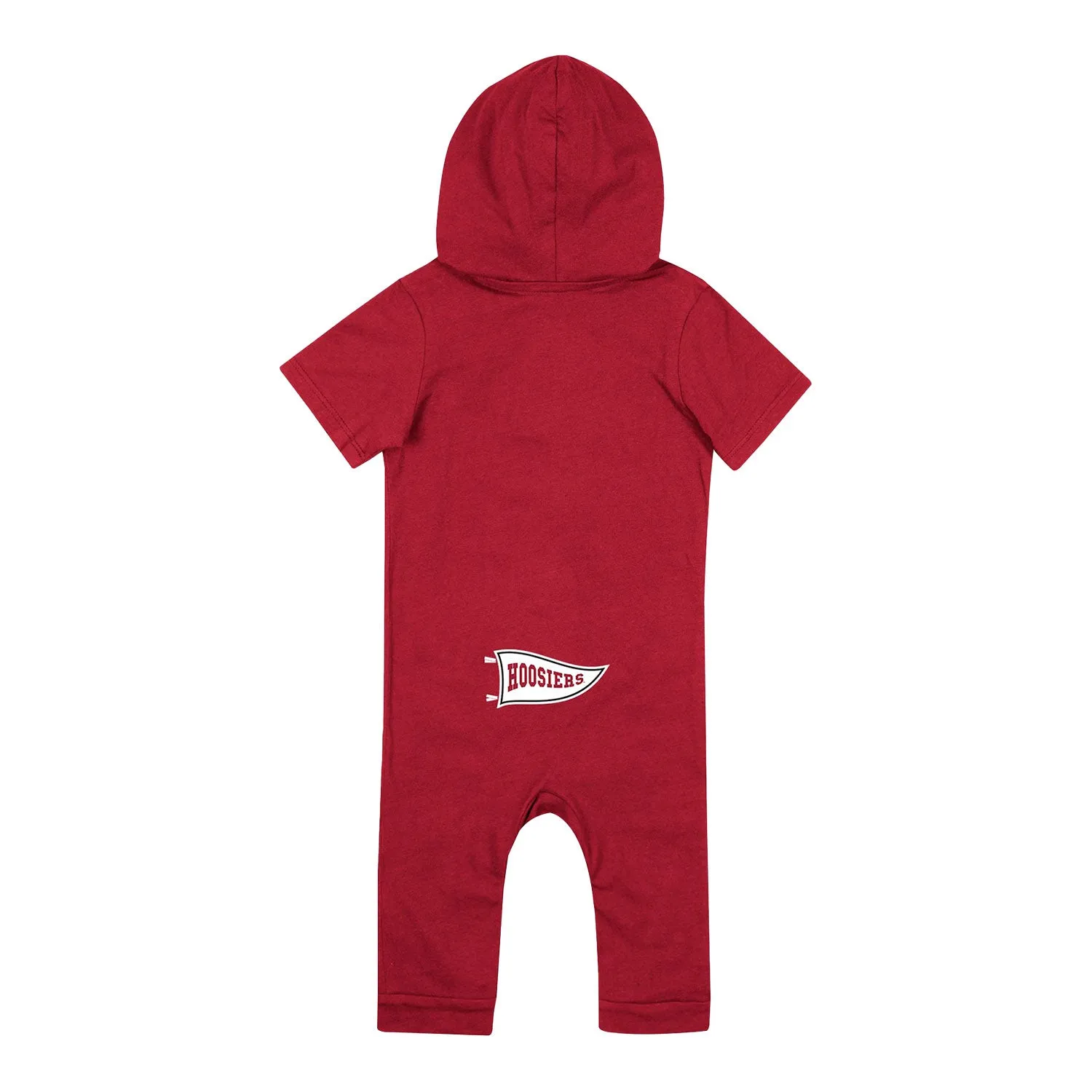 Infant Indiana Hoosiers Keyboard Crimson and White Romper