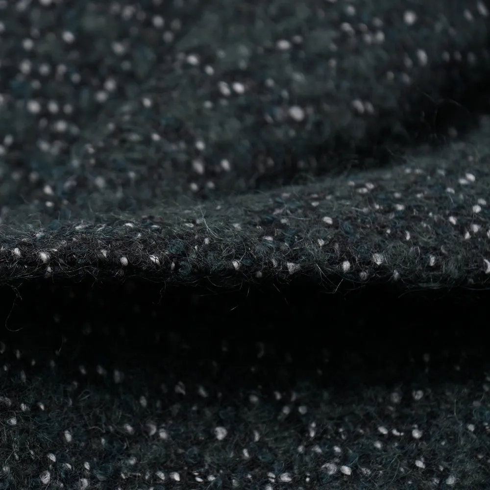 Isaia Wool and Mohair Boucle Overcoat