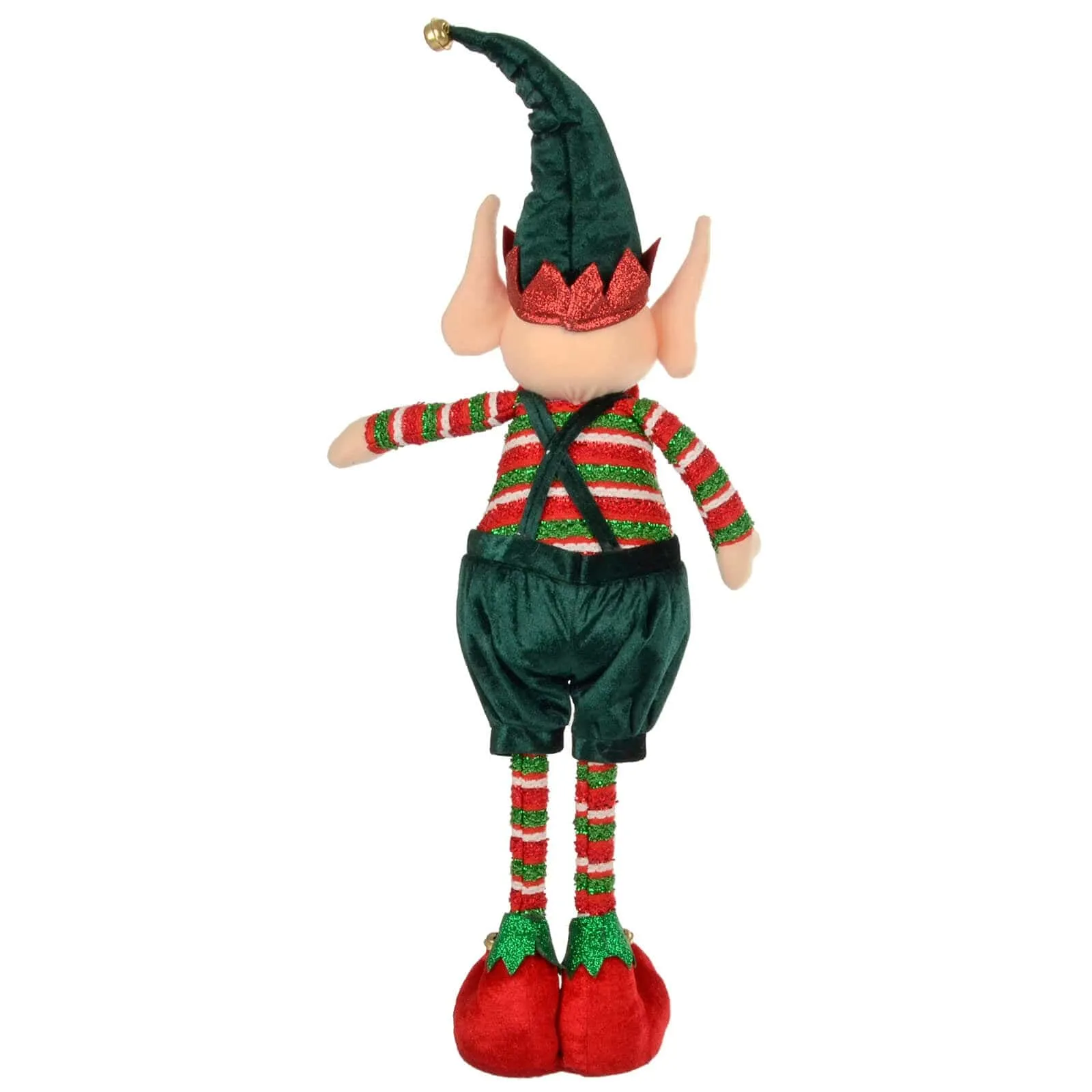 Large Christmas Elf Figure Standing Decoration Red Green 67cm