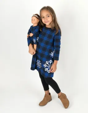 Matching Girl & Doll Winter Cotton Dress