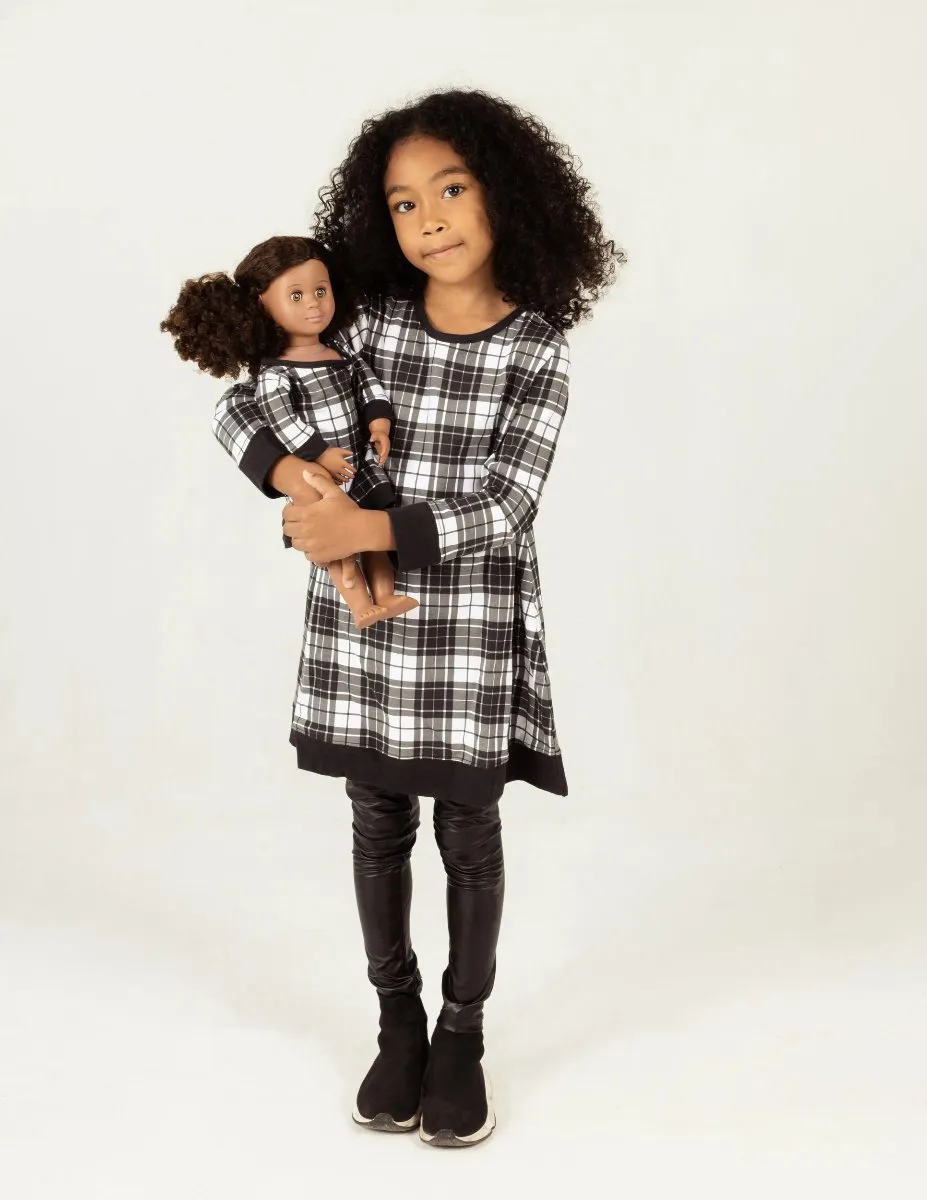 Matching Girl & Doll Winter Cotton Dress