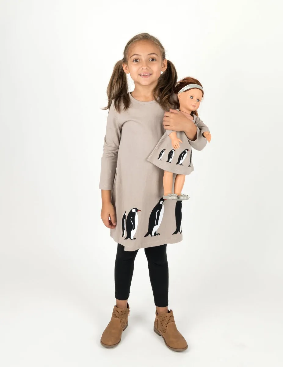 Matching Girl & Doll Winter Cotton Dress