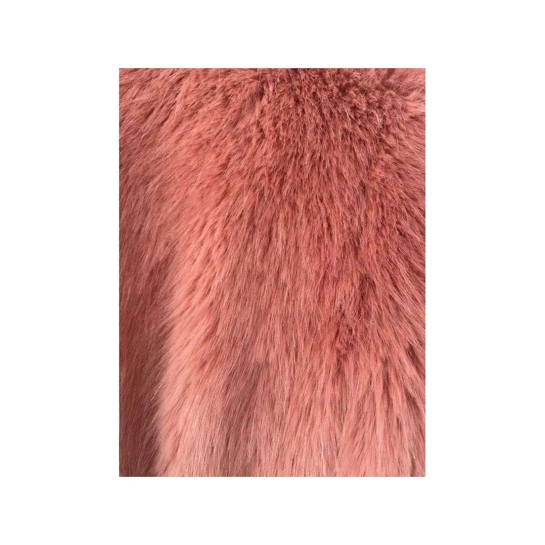 MICHAEL KORS Faux Fur Short Jacket Pink SIZE M