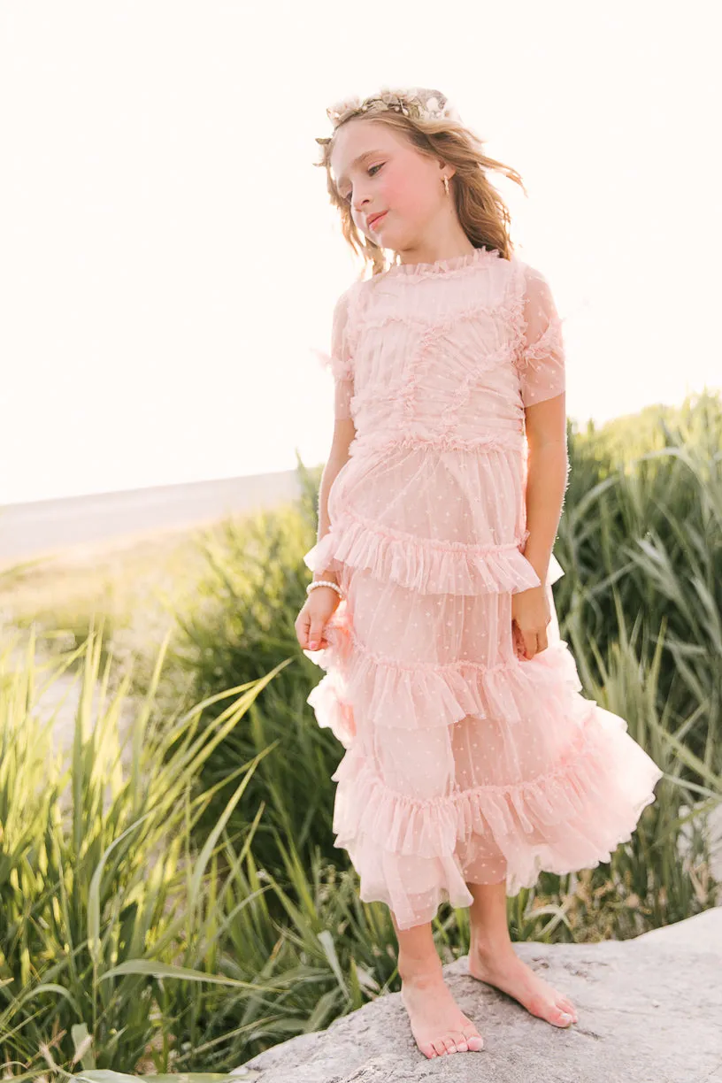 Mini Whimsical Maxi Dress in Blush