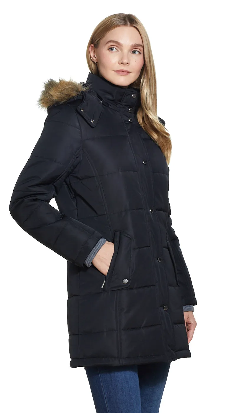 MODERN QUILTED PUFFER COAT