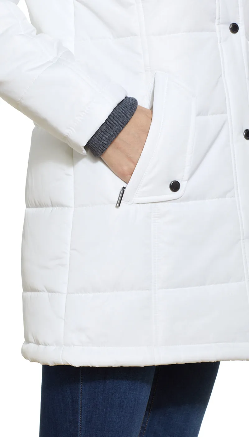 MODERN QUILTED PUFFER COAT