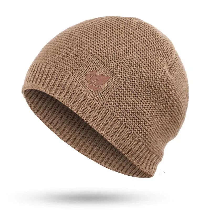 New winter knit hats men thickening plus velvet loose winter