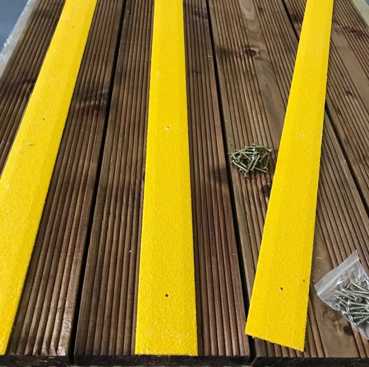 Non Slip Decking Strips GRP Heavy Duty Pro Grade 50mm - YELLOW