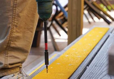 Non Slip Decking Strips GRP Heavy Duty Pro Grade 50mm - YELLOW