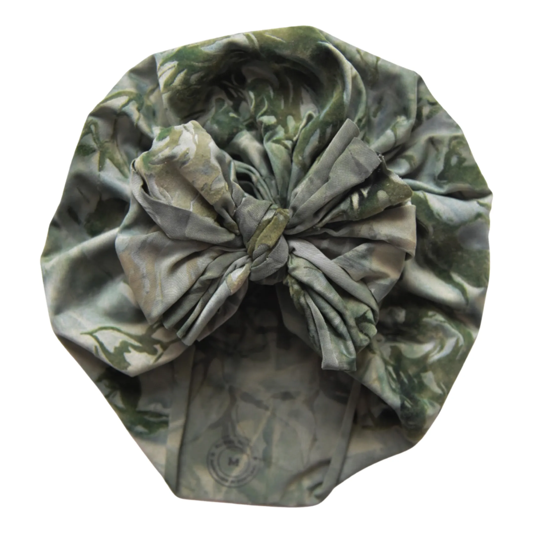 Nyssa | Mossy Sage | Velvet Burnout Headwrap