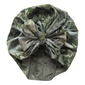 Nyssa | Mossy Sage | Velvet Burnout Headwrap