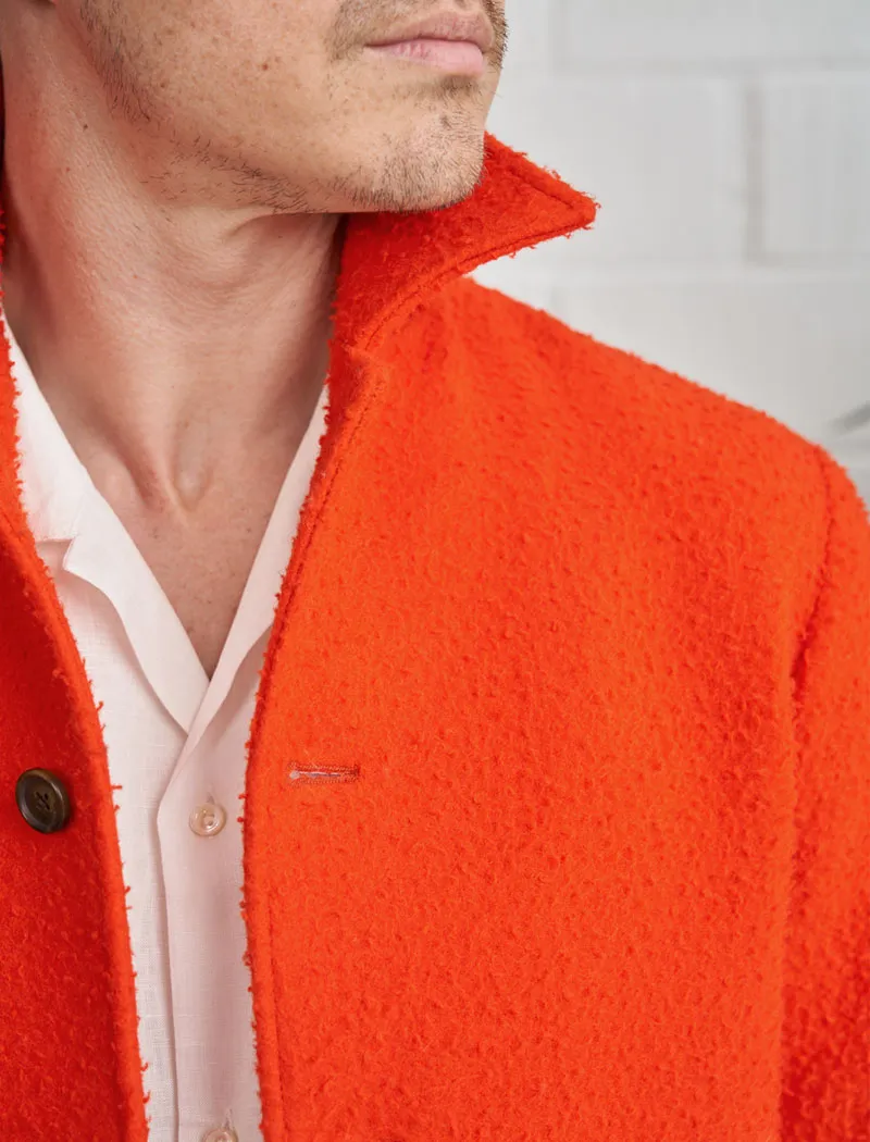 Orange Casentino Wool Blouson