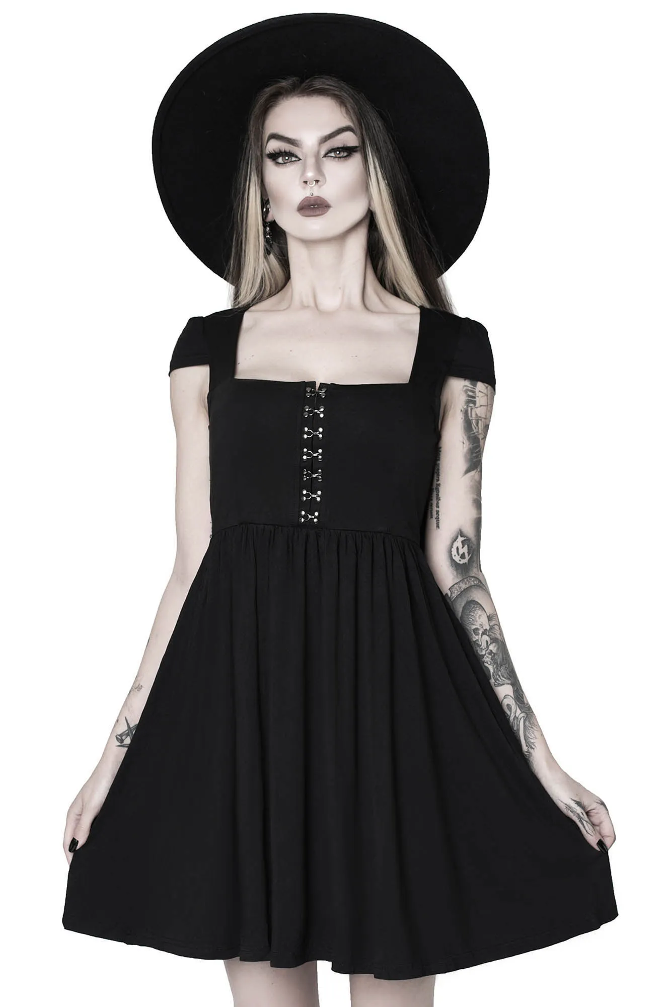 Punk-Tured Babydoll Dress