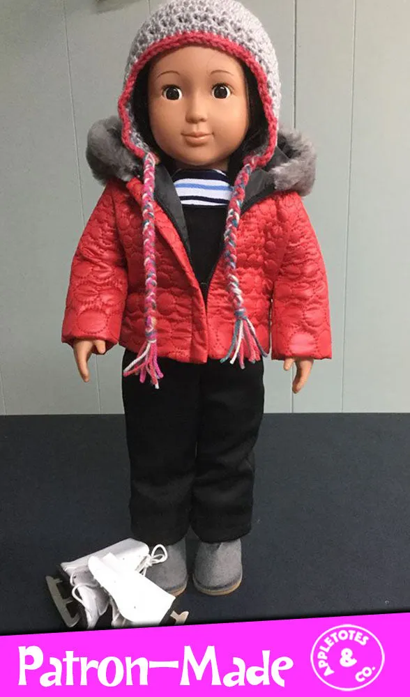 Quilted Parka Bundle Sewing Pattern for 18" Dolls