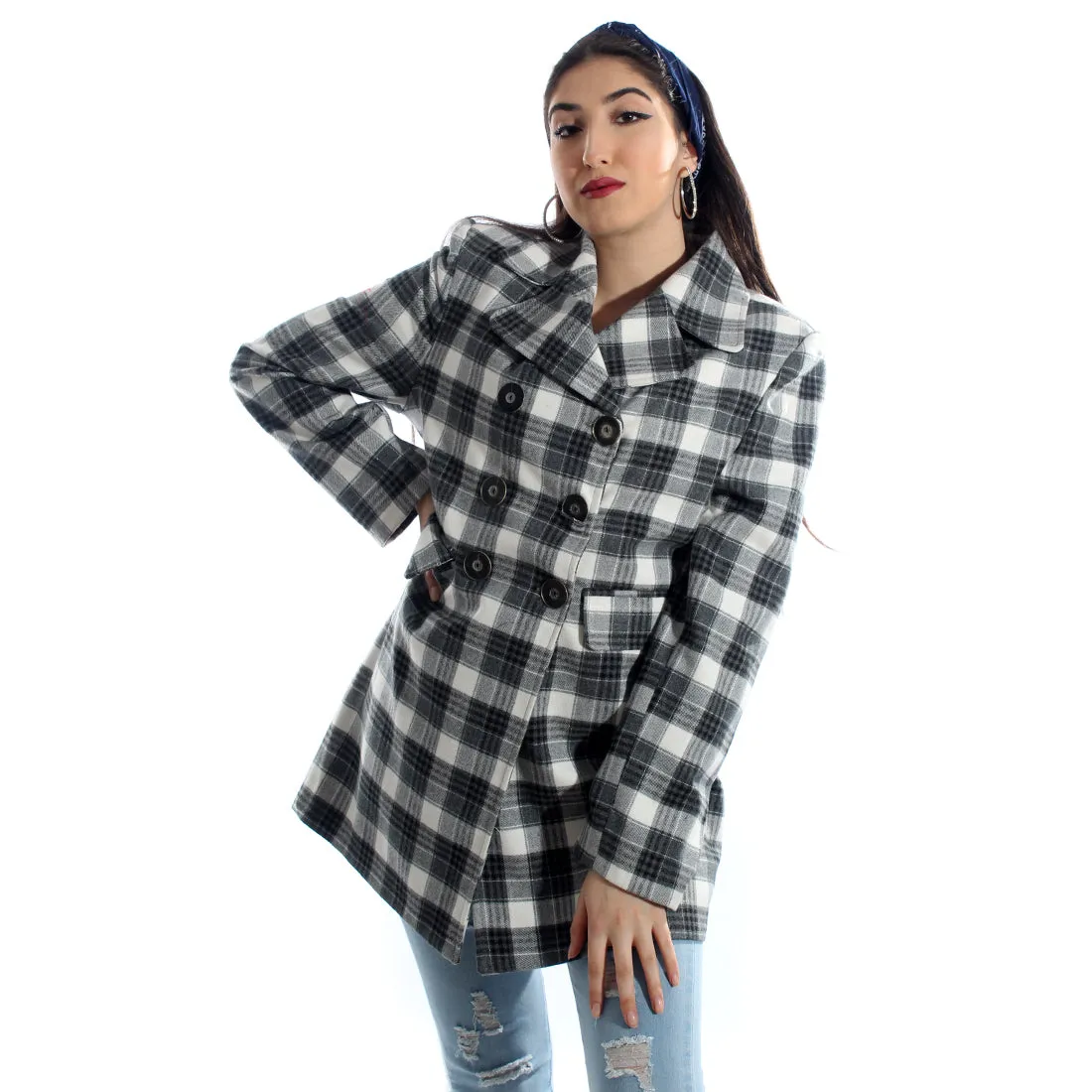 "Checked coat " -5988