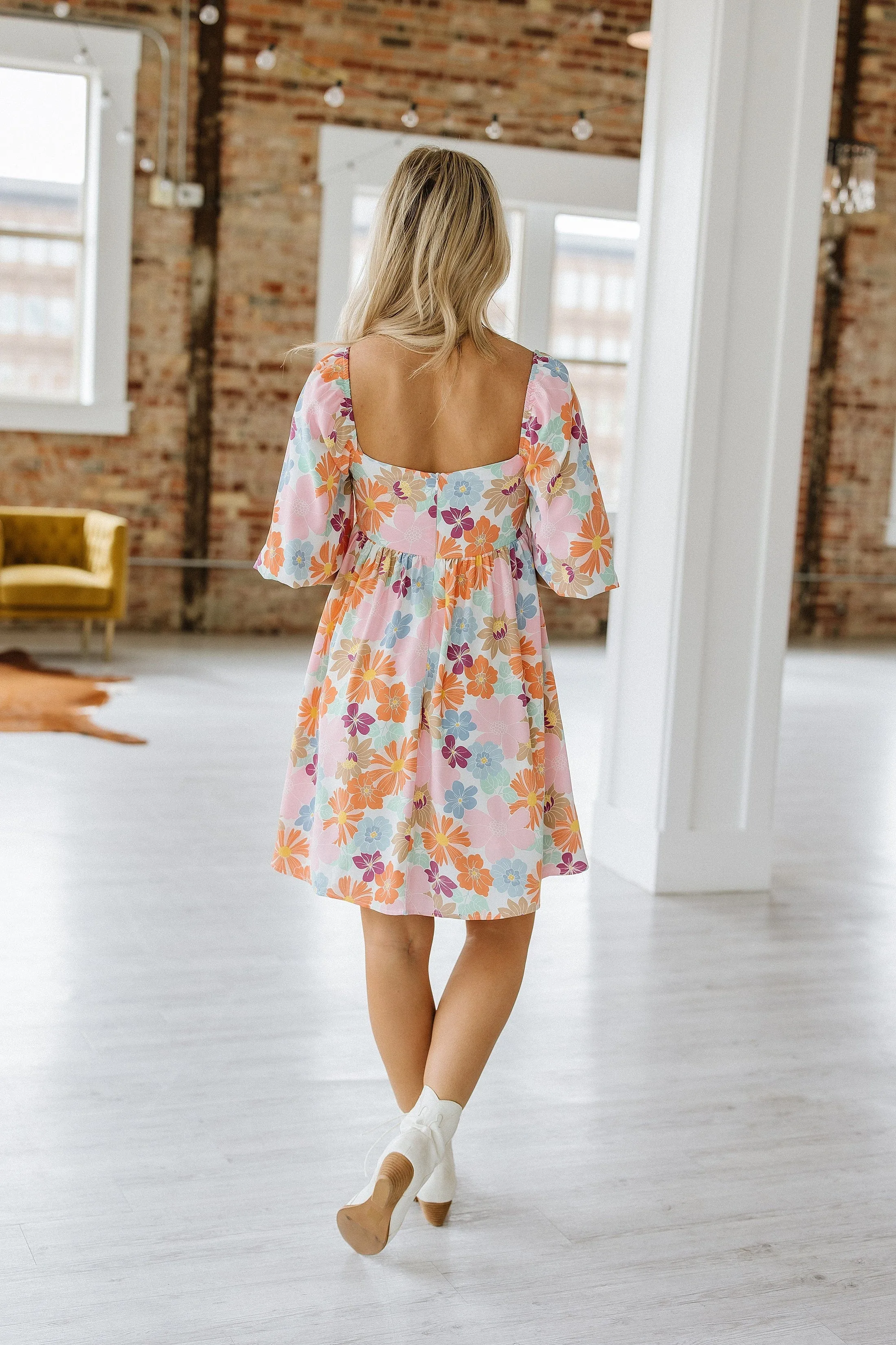 SALE - Brooke Square Neck Babydoll Dress | S-XL