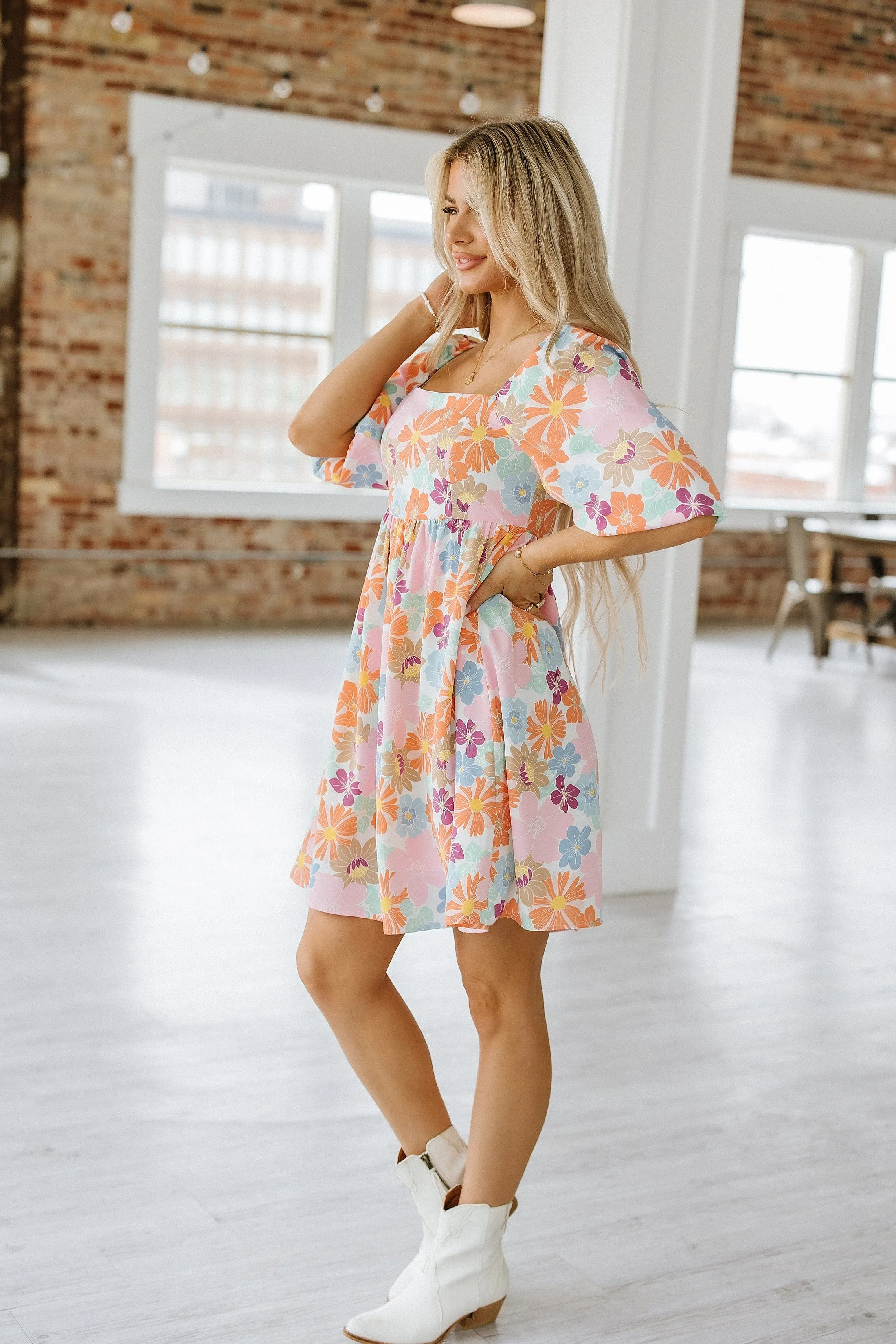 SALE - Brooke Square Neck Babydoll Dress | S-XL