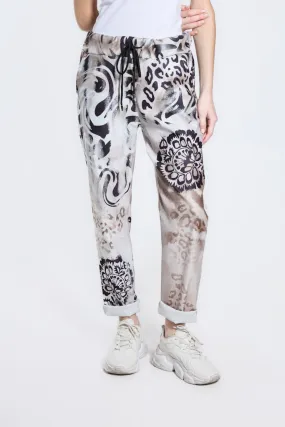 Saoirse Swirled Multi Featherweight Drawstring Pant (PL178W)