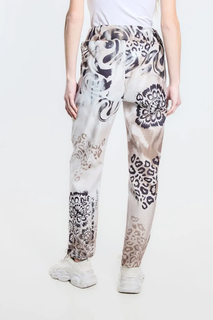 Saoirse Swirled Multi Featherweight Drawstring Pant (PL178W)