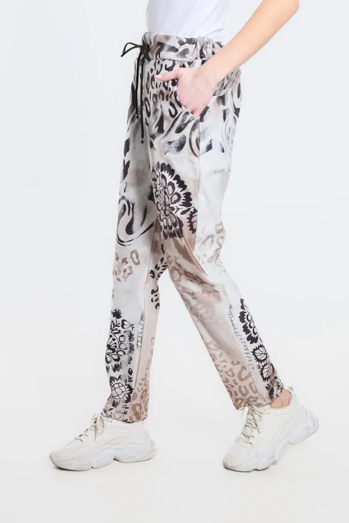 Saoirse Swirled Multi Featherweight Drawstring Pant (PL178W)