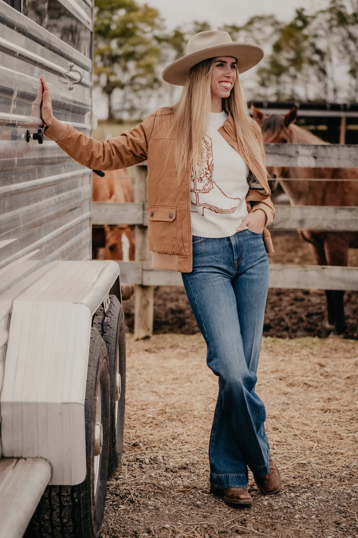 'Sierra' Women's CINCH Canvas Quilted Barn Bomber (XS-XXL)