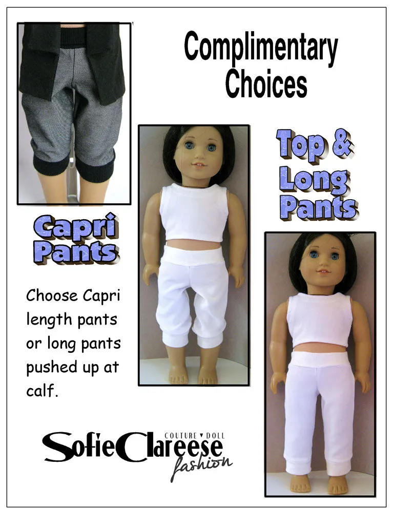 Sofie's Tuxedo Blazer Weekend Set 18 Inch Doll Sewing Pattern