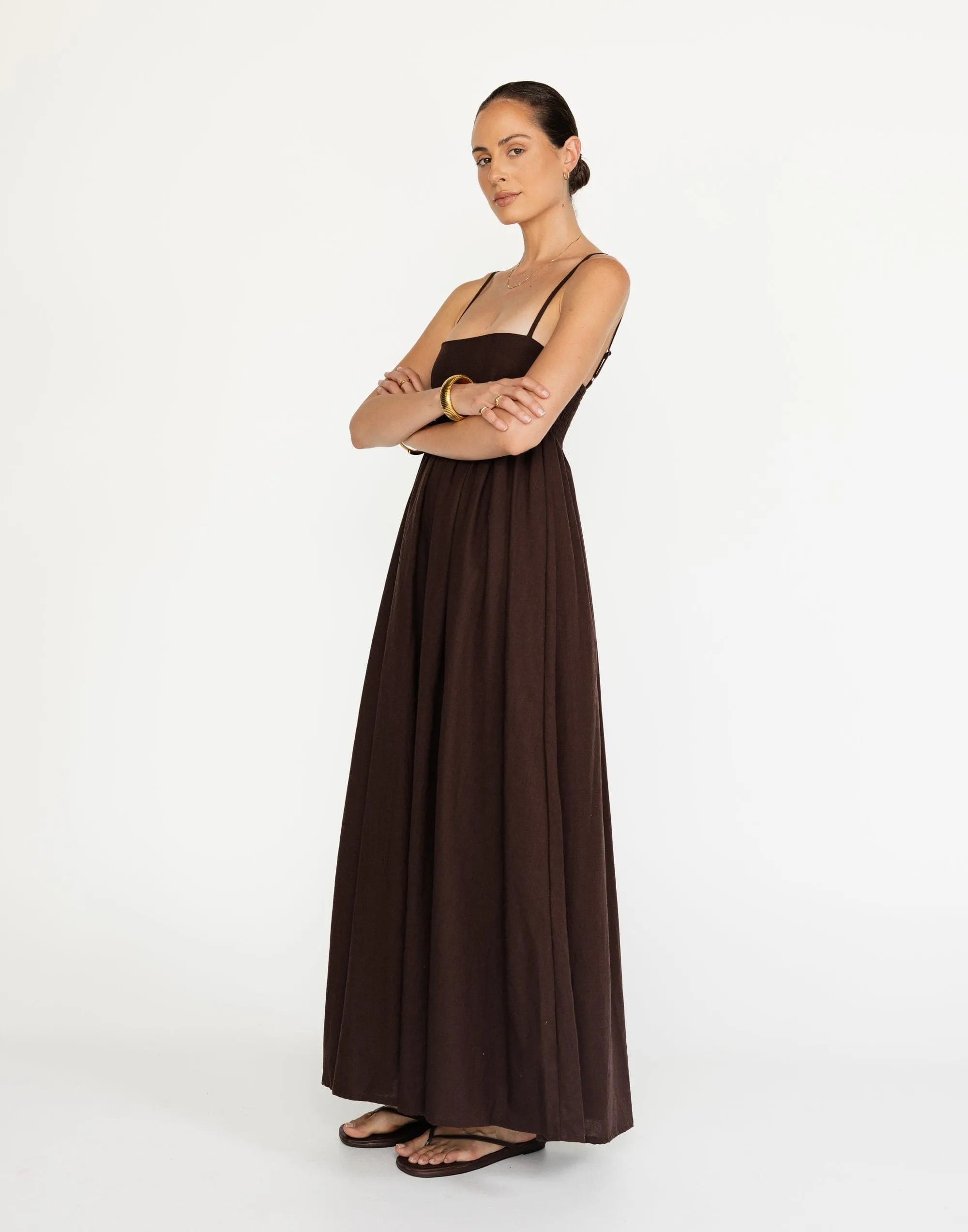 Tarsha Maxi Dress (Chocolate)